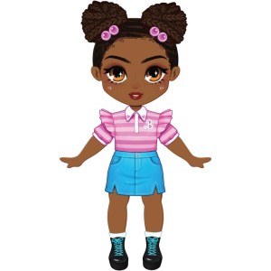 Barbie Stickee Style Boneca Vinil C/stickers (s)-129329-42117