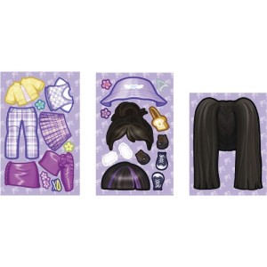 Barbie Stickee Style Boneca Vinil C/stickers (s)-129329-90156