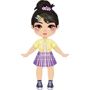 Barbie Stickee Style Boneca Vinil C/stickers (s)-129329-17797