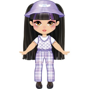 Barbie Stickee Style Boneca Vinil C/stickers (s)-129329-18400