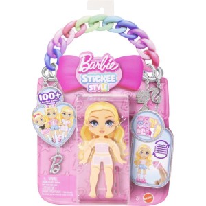 Barbie Stickee Style Boneca Vinil C/stickers (s)