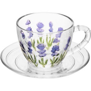 Xicara Cafe Lavanda 80ml 2pcs