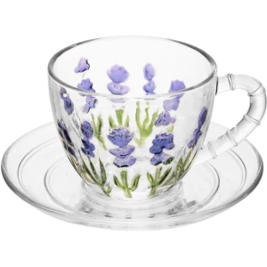 Xicara Cafe Lavanda 80ml 2pcs