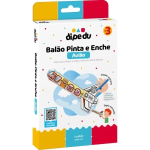 Brinquedo Para Colorir Dipedu Balao Pinta E Enche Aviao