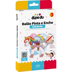Brinquedo Para Colorir Dipedu Balao Pinta E Enche Unicornio