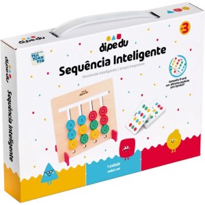 Brinquedo Pedagogico Madeira Dipedu Sequencia Inteligente