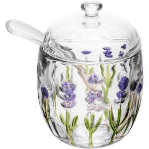 Utensilio Domestico Acucareiro Lavanda C/colher