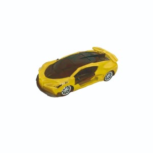 Brinquedo Carrinho Controle Remoto Sport Amarelo Com Luz 20 Cm - Caixa Litografada