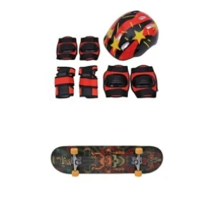 Brinquedo Skate Semi Profissional Com Kit De Proteção 79 Cm - Shrinkado
