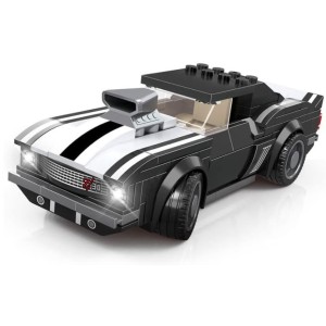 Blocos De Montar Super Car Classic – Preto/branco 187 Peças