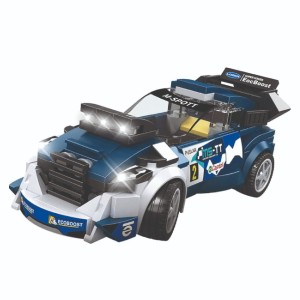 Blocos De Montar Super Car Rally – Azul/branco 200 Peças