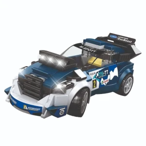 Blocos De Montar Super Car Rally – Azul/branco 200 Peças