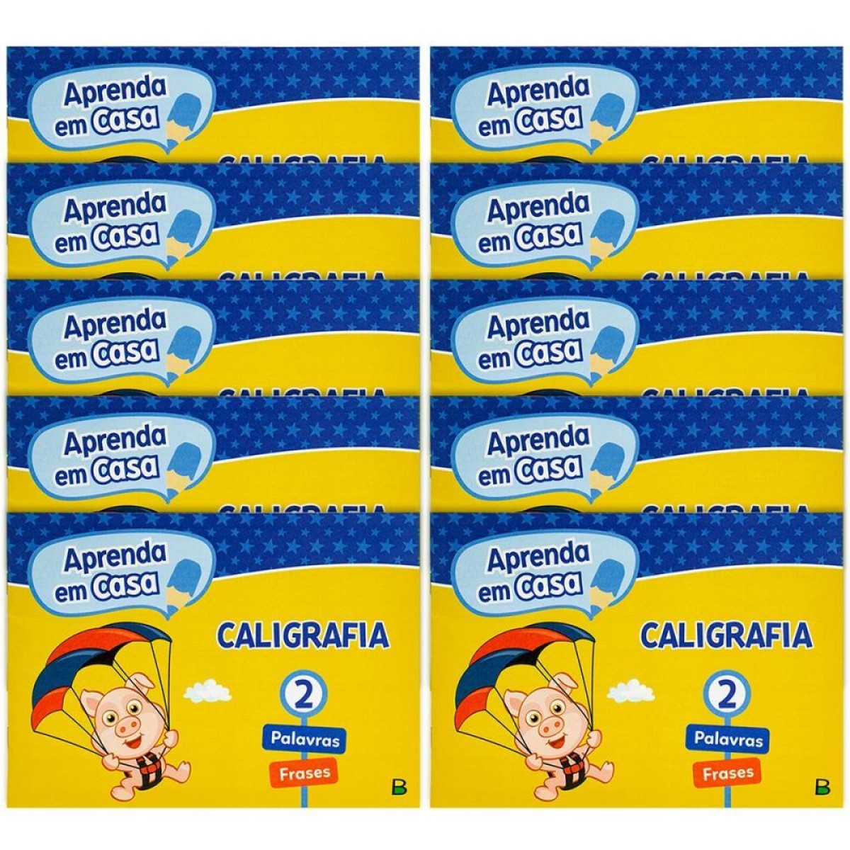 Livro Caligrafia Aprenda Em Casa Vol.2 14pg
