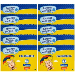 Livro Caligrafia Aprenda Em Casa Vol.2 14pg