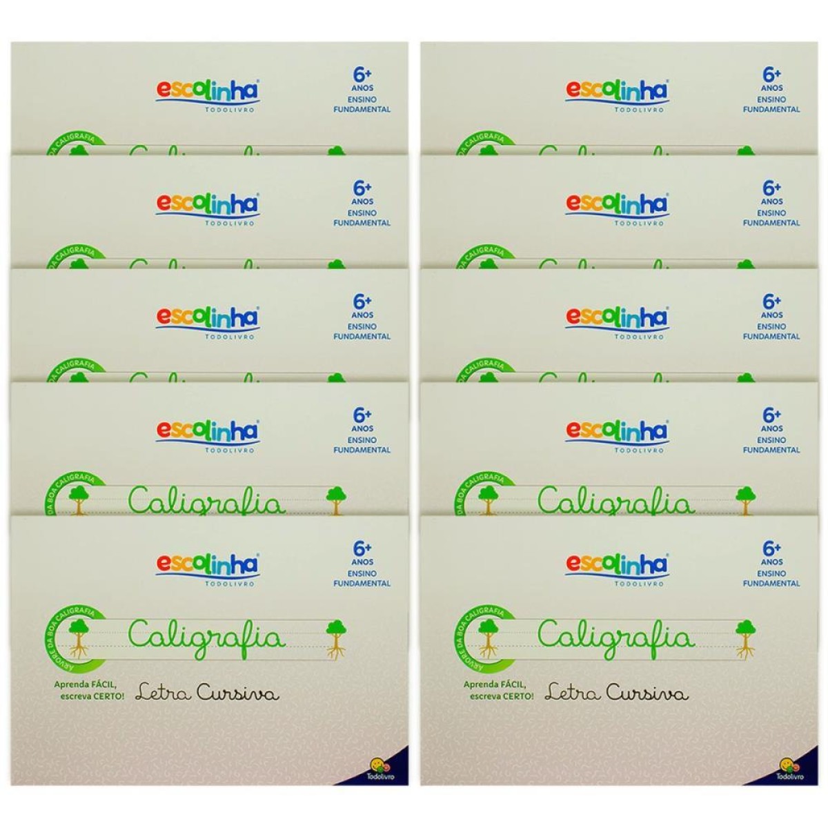Livro Caligrafia Escolinha Sistema Uv Cursiva 3
