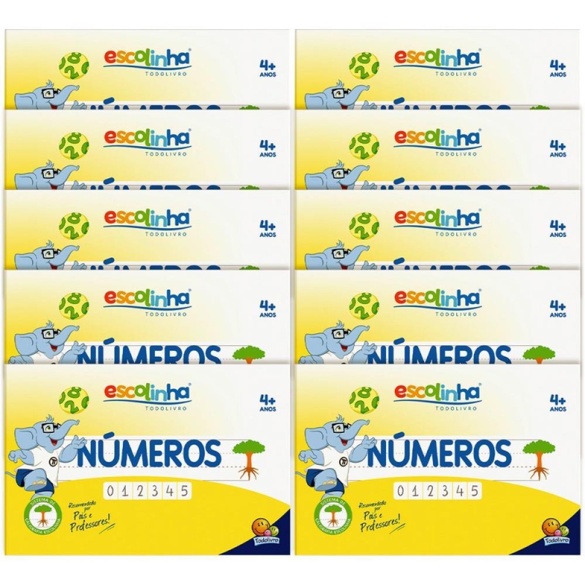 Livro Caligrafia Escolinha Sistema Uv Numeros 32p