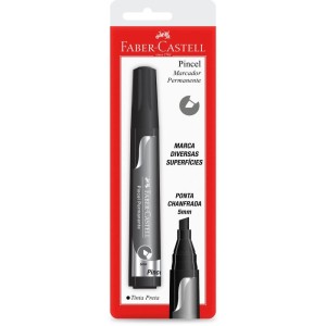 Pincel Marcador Permanente Preto Bl.c/01
