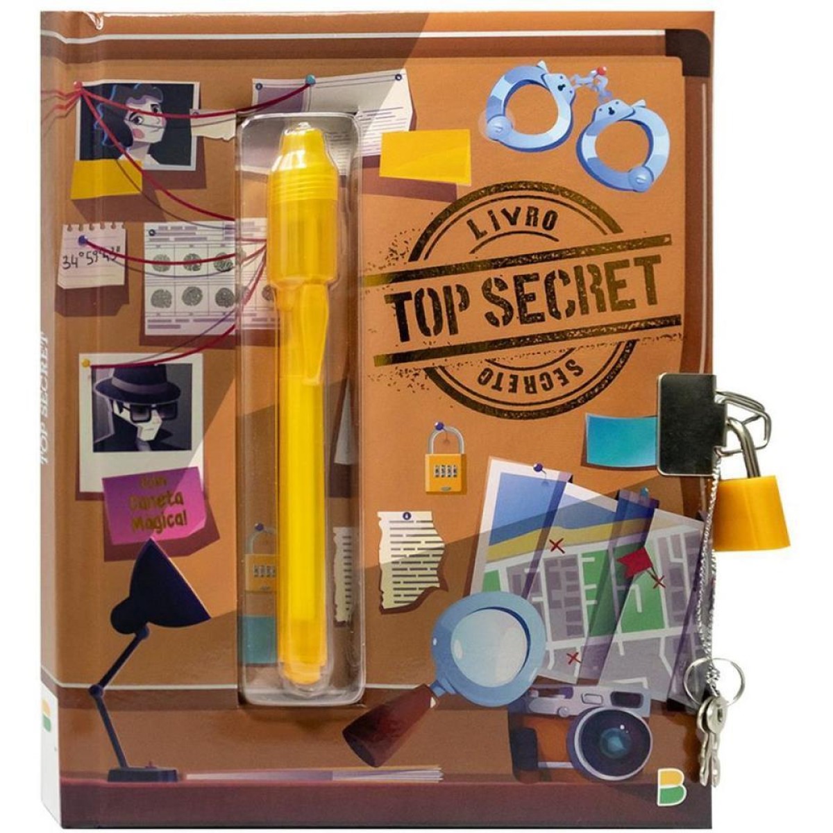 Diario Top Secret C/cadeado Gr