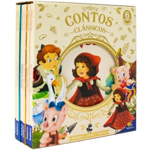 Livro Infantil Ilustrado Box Contos Classico Cd. 6tit
