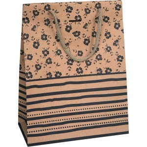 Sacola Para Presente Decorada Kraft Gd 29x40x12cm (s)