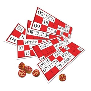 Jogo De Bingo Bingo Pedras Em Madeira