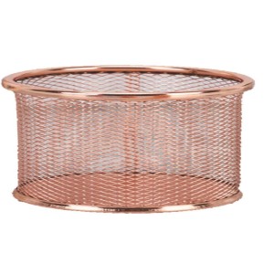 Acessorio Para Mesa Porta Clips Metal Rose Gold
