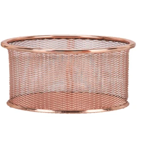 Acessorio Para Mesa Porta Clips Metal Rose Gold