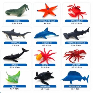 Boneco E Personagem Kit Animais Marinhos (s)