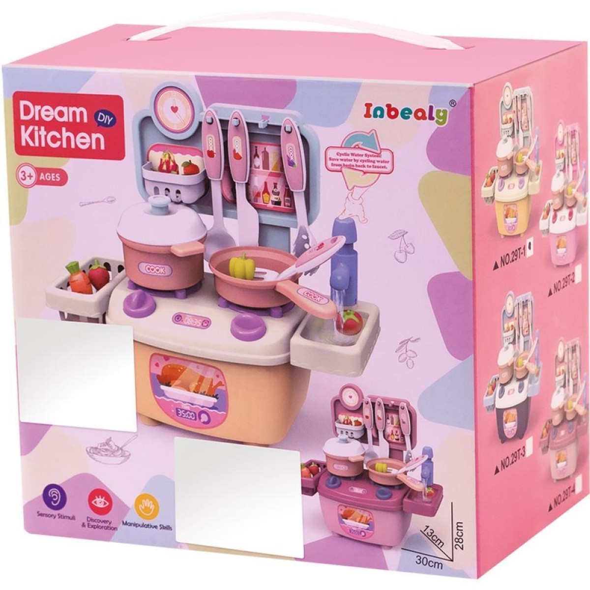 Brincando De Casinha Mini Cozinha Sai Agua 28cm