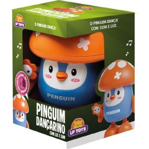 Brinquedo Para Bebe Pinguim Dancarino C/som E Luz