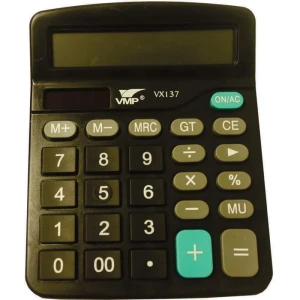 Calculadora De Mesa 12dig. 13,6x15cm Preta