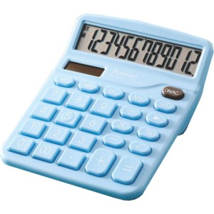 Calculadora De Mesa 12dig. Candy Color 14,5x11,8cm Azul Claro