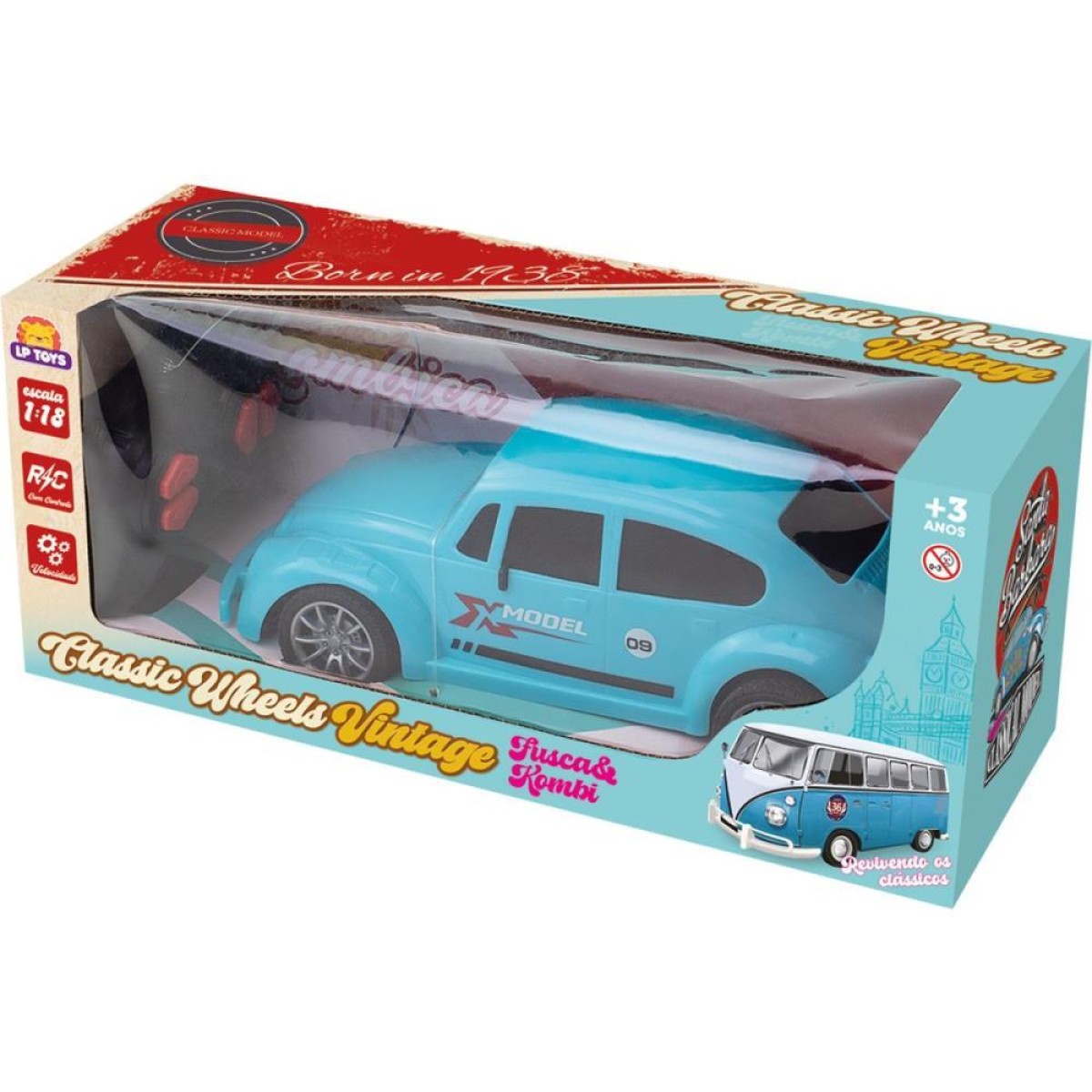 Carrinho Controle Remoto Fusca 4 Funcoes (s)