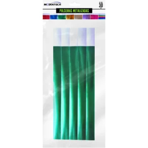 Pulseira Identificacao Hband Verde Metalizada