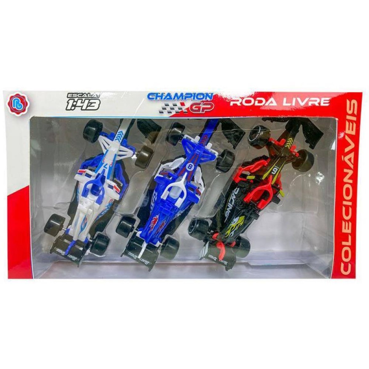 Carrinho Champion Escala 1:43 C/03unid