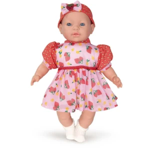 Boneca Milk Morango C/naninha 42cm