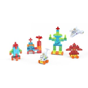Brinquedo Para Montar Aventura Espacial Blocol.200pc