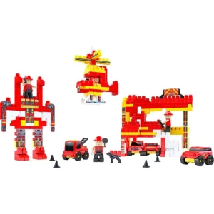 Brinquedo Para Montar Bombeiro Click 340pcs