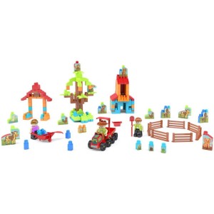 Brinquedo Para Montar Fazendinha Click 370pcs