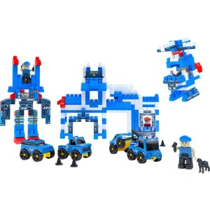 Brinquedo Para Montar Policia Click 340pcs