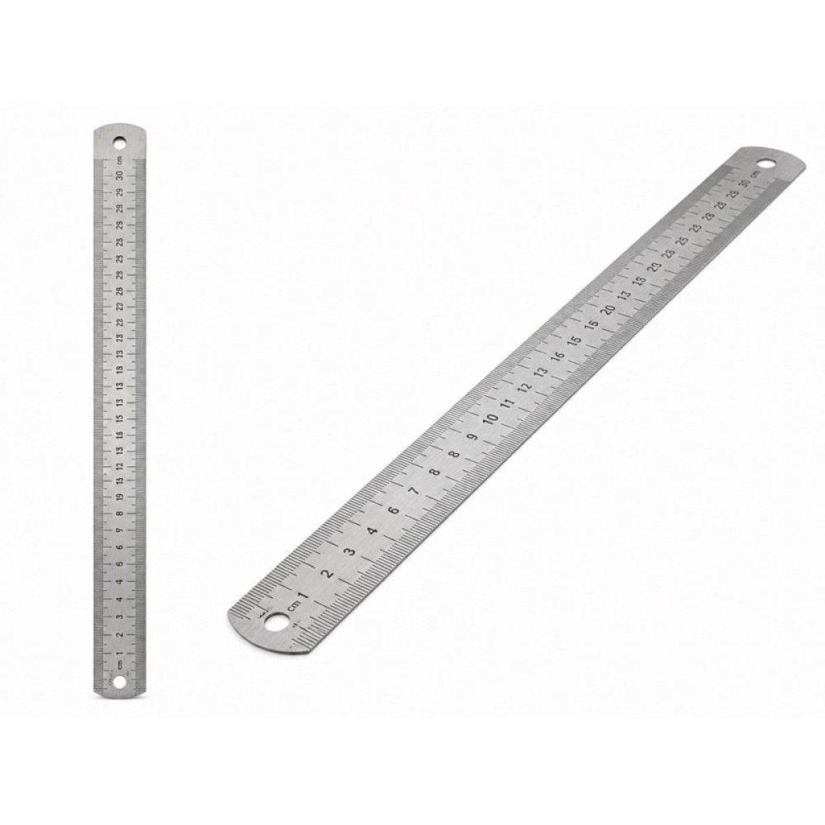 Regua De Aco Inox 30cm.