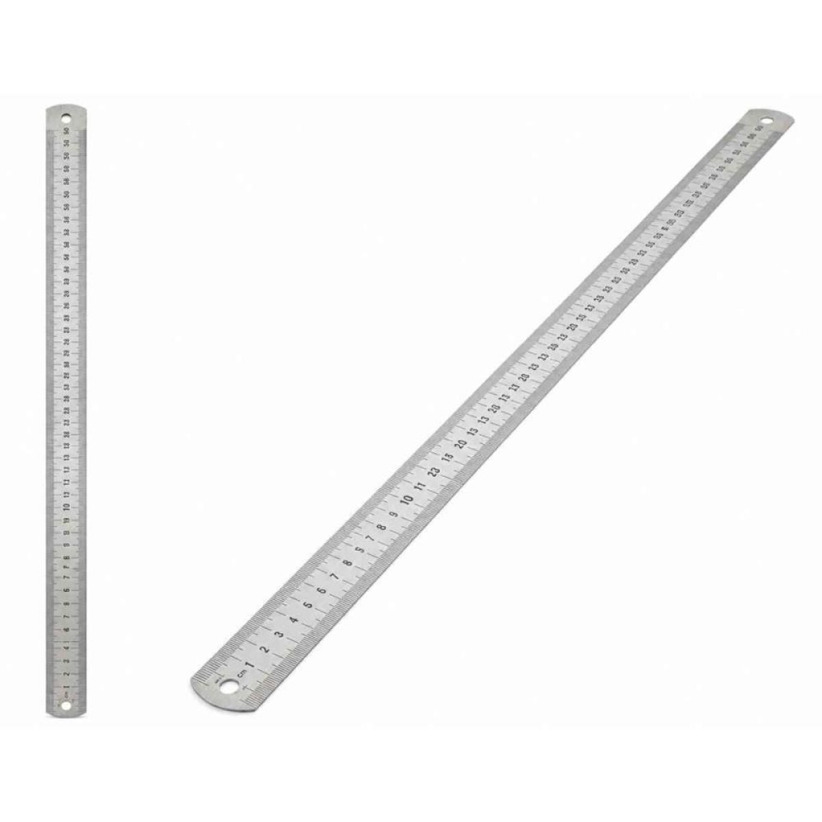 Regua De Aco Inox 60cm.
