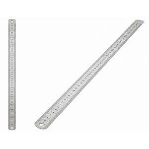 Regua De Aco Inox 60cm.