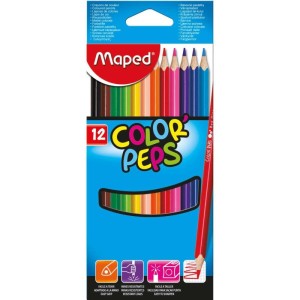 Lapis De Cor Triangular Color Peps Classico 12cores