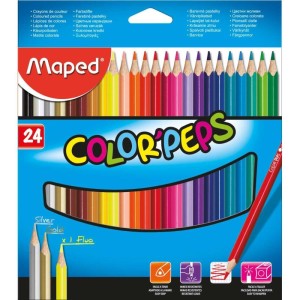Lapis De Cor Triangular Color Peps Classico 24cores