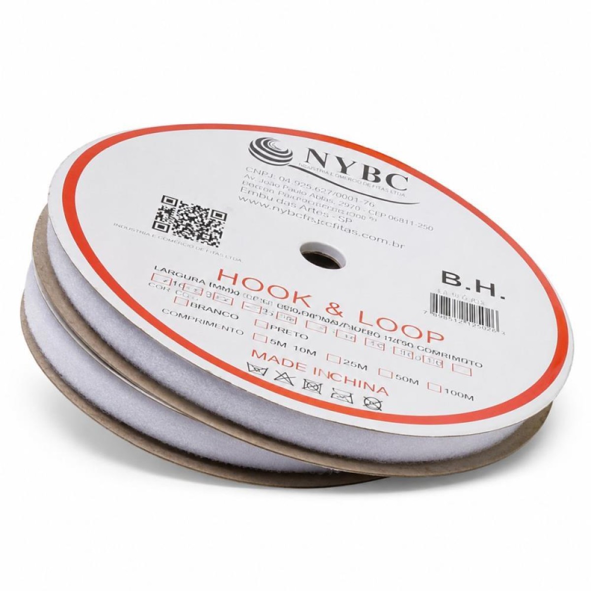 Velcro 16mm Branco C/25mt