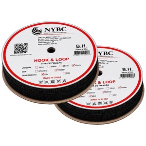 Velcro 25mm Preto C/25mt