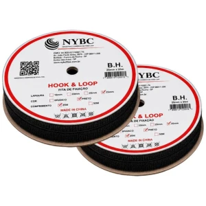 Velcro 25mm Preto C/25mt