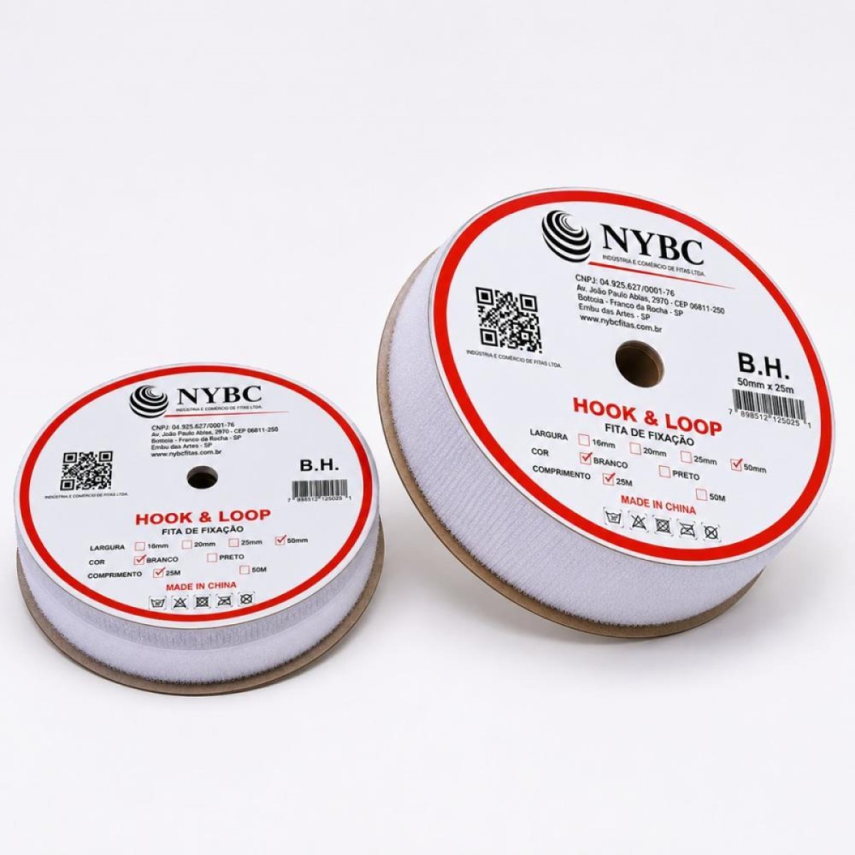 Velcro 50mm Branco C/25mt