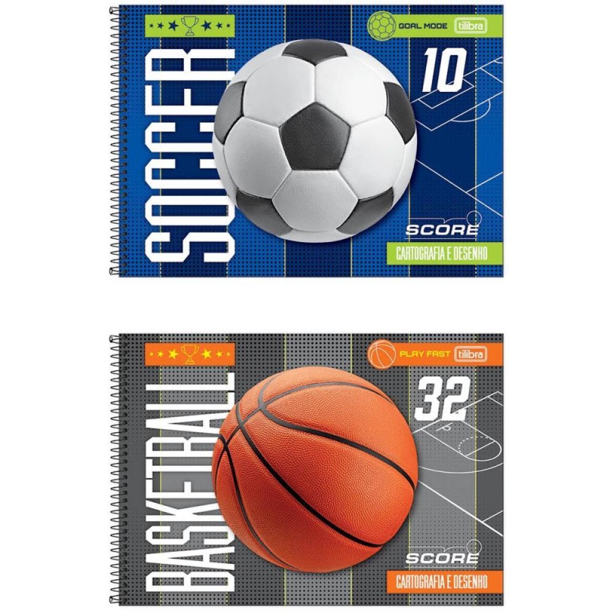 Caderno Desenho Univ Capa Dura Score 80fls Espiral